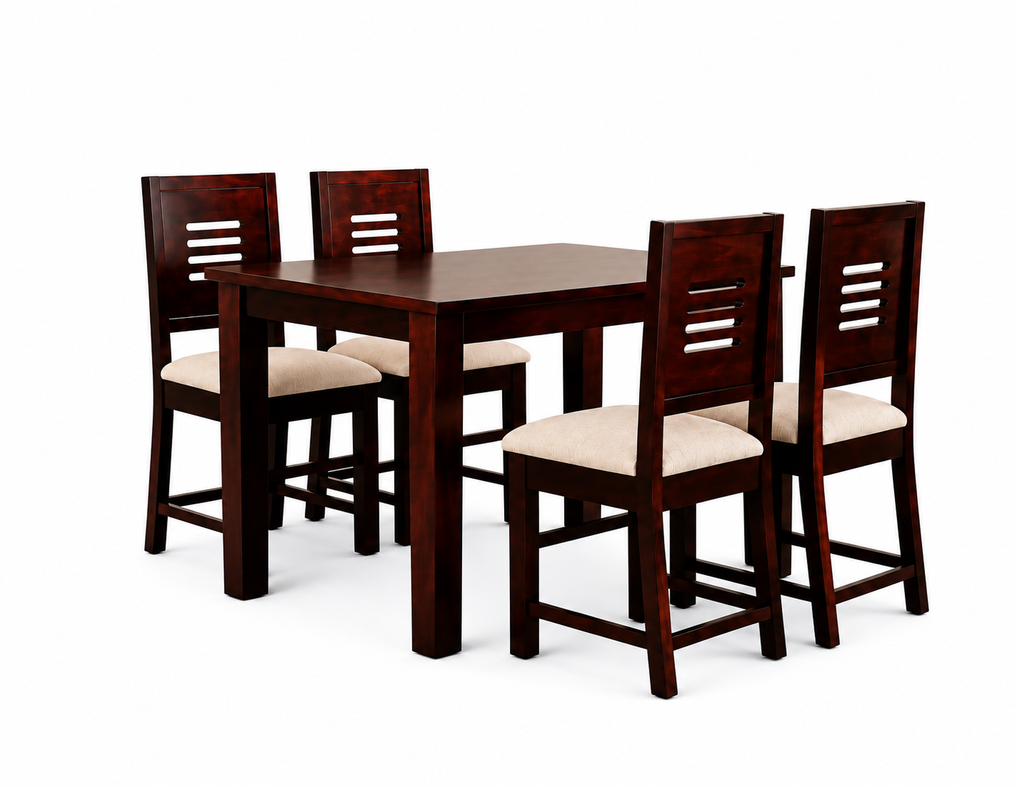 Modern 4-Seater Dining Set view 2